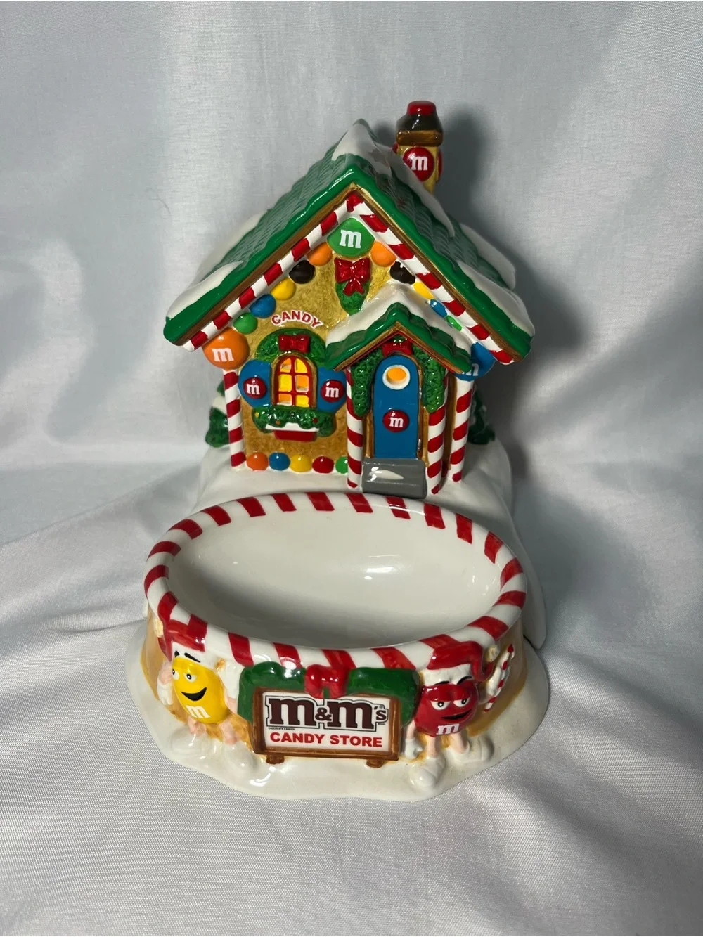 Vintage Department 56 M&M’s Candy Store Lighted House & Candy Dish Works